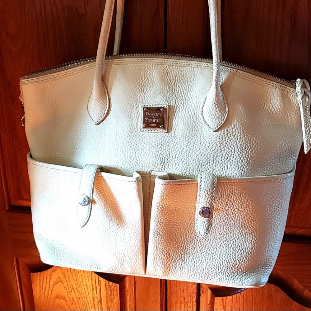 Large cream color Dooney & Bourke Purse